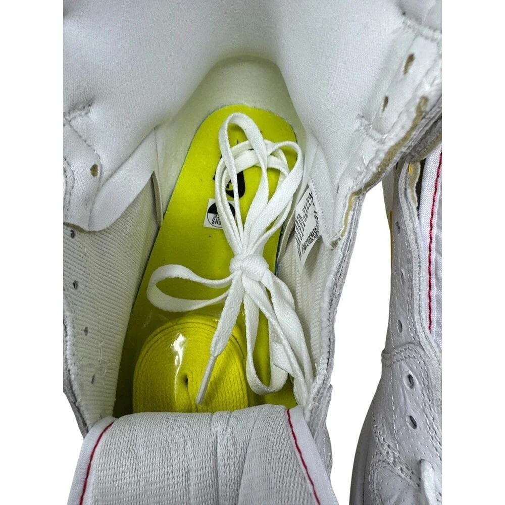 Nike Air Jordan 1 High First Class Flight 555088-170 White Yellow Men 11 sneaker